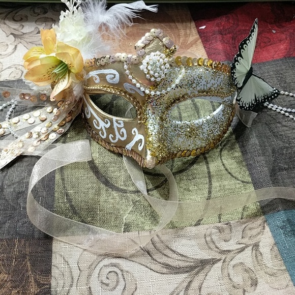 Masquerade Dresses & Skirts - Handmade handpainted hand embellished masquerade m